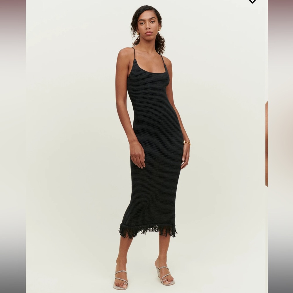 Reformation Alexina Open Knit Dress